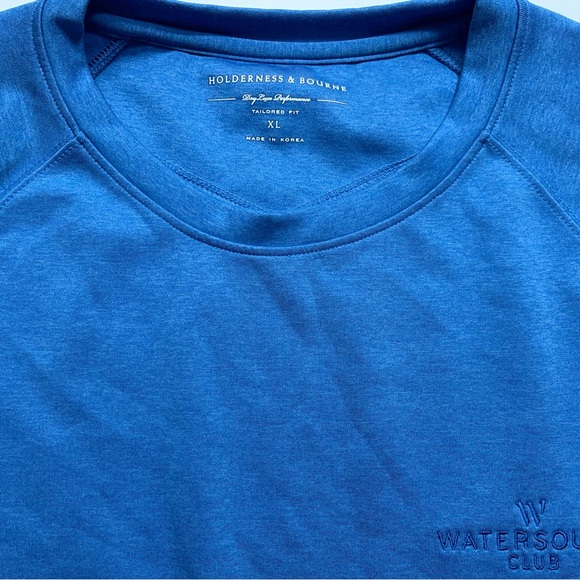 Holderness & Bourne Dry Luxe Performance Golf Shirt Mens XL The Betts Blue - Picture 4 of 12